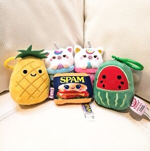 NWT Unique Rare Mini Plushies with Clips